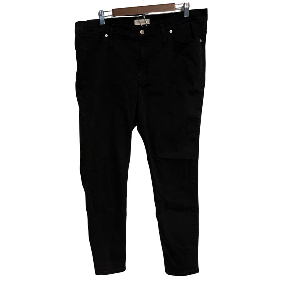 Madewell 9" High-Rise Skinny Jeans in Black | Size 34